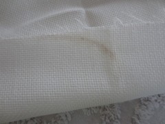 5108. 14-Count WHITE Cross Stitch AIDA CLOTH Cotton FABRIC-59″ x 20″ & 42″ x 16″