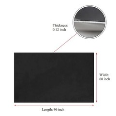 Black Suede Headliner Fabric with Foam Backing Car Interior Wrap Kit 70