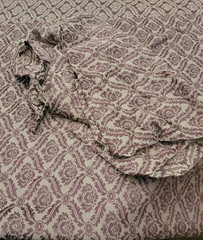Jacquard Tapestry Weave Damask Drapery Upholstery Fabric Eggplant 5.5 yds x 54″