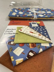 Annie’s Creative Quilters Fabric + Pattern Market Fresh Collectio Coll FQ074 New