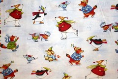 WINTER PARADE SINGLE BORDER FROM BENARTEX- 100% COTTON FABRIC