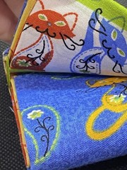 Creative Cuts Stax Cotton Fabric Multicolor 5 Pieces Floral 18 x 21 inch Cats