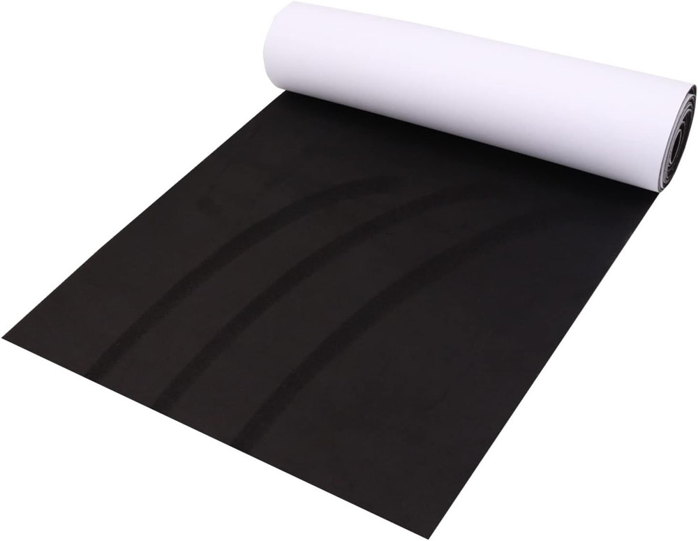 Self Adhesive Microfiber Suede Fabric Black 7.87x59in for Car Interior Wrap