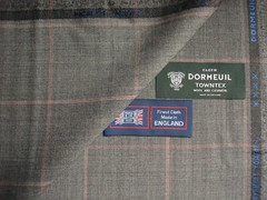 DORMEUIL 95% WOOL + 5% CASHMERE “VINTAGE” SUITING FABRIC “cashmere TOWNTX”-3.5 m