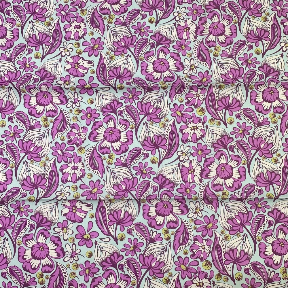 18″ x 21″ Fat Quarter FQ Tula Pink Wild Vines Chipper OOP Cotton Fabric