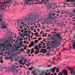 Spandex Fabric 4-Way Stretch Animal Print Snake Pink By The Yard for Swimwear