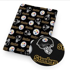 Steelers Polyester Cotton blend fabric. 20″ x 55″ 1087608 Pittsburgh Football