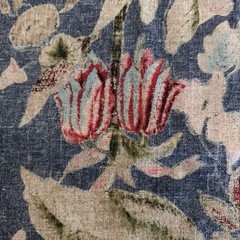 Waverly Floral After Glow Indigo Linen Rayon Blend Decorator Fabric 3 Yds X 54”
