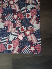 Fabric Traditions America the Beautiful Fabric 1996 Vntg 31 In X 31 In