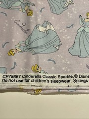 New Disney’s “Cinderella Classic Sparkle” 100% Cotton By the Yard