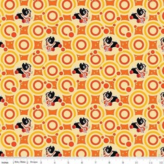 Pop ‘n Play Bubble Dots Yellow Cotton Fabric