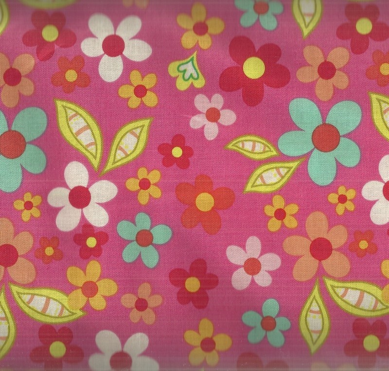 Sweet Nothings pink funky flowers floral Riley Blake fabric
