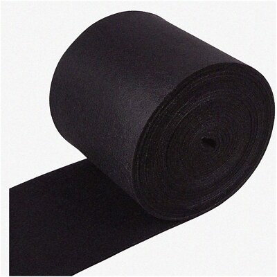 Black Nonwoven Felt Roll 19.7 ft x 5.5 in 3mm