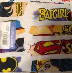 Wonder Woman fabric lot – 3+ yards – see description for individual measurements
