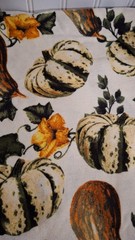 New 2 Yards Flannel Fabric Pumpkins Gourds Fall Autumn Crafting Sewing