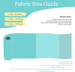 57″ W Polyester and Cotton Fabric by the Yard, Soft Lightweight & Breathable Fab