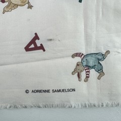 Adrienne Samuelson Fabric BABY themed with animals 2 1/4 yard 56 inch wide