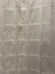 Exquisite 100% Cotton Check ,Grid Pattern White Fabric 2Yds 12 ” Long 42″ Wide