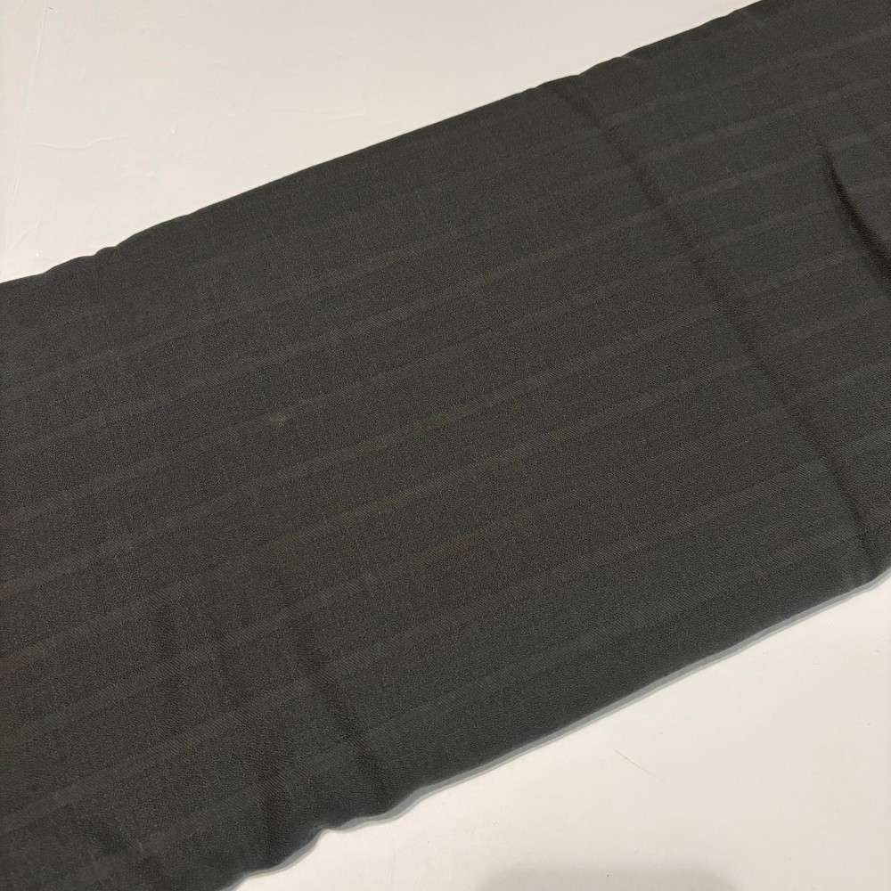 100% Wool Crepe Fabric Charcoal Gray Stripe 2.5 Yards 60 Wide Suiting