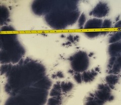 Tie Dye Print #78 Fabric Rayon Spandex Jersey Knit Ivory Navy by the Yard 7/20