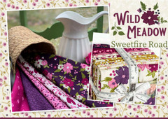 Moda WILD MEADOW 43134 31 Purple Lavender Floral SWEETFIRE ROAD Quilt Fabric