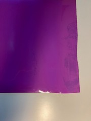 Glossy thick purple vinyl sheet – non-adhesive – craft, DIY 50x40cm
