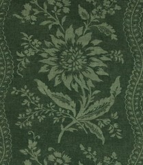 Lisa Fine Curtain Fabric ‘LAVINIA – FOREST GREEN’ 2.5 METRES – 100% LINEN