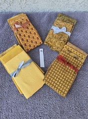 Lot of 17 Fat Quarters Vintage Cotton Quilt Fabric Bundle Various Yellows #12