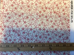 Michael Miller, “By the Sea” cute coastal starfish cotton fabric,  18” x44”