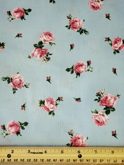 Rosette Rose Buds Blue