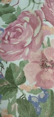 Vintage 1980’s Floral Fabric Dan River? shabby Chic floral roses 4 yards 60″ new