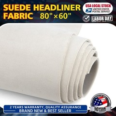 Beige 80″×60” Interior Suede Material for Truck Roof Headliner Material Fabric