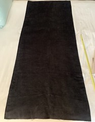 Ultra Suede / Passion Suede Fabric 2pcs Platinum 60”x53” & Black 28 1/4” x 66”
