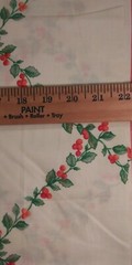 Christmas Poinsettia Border Cotton Fabric by Springs (great for tree skirts)