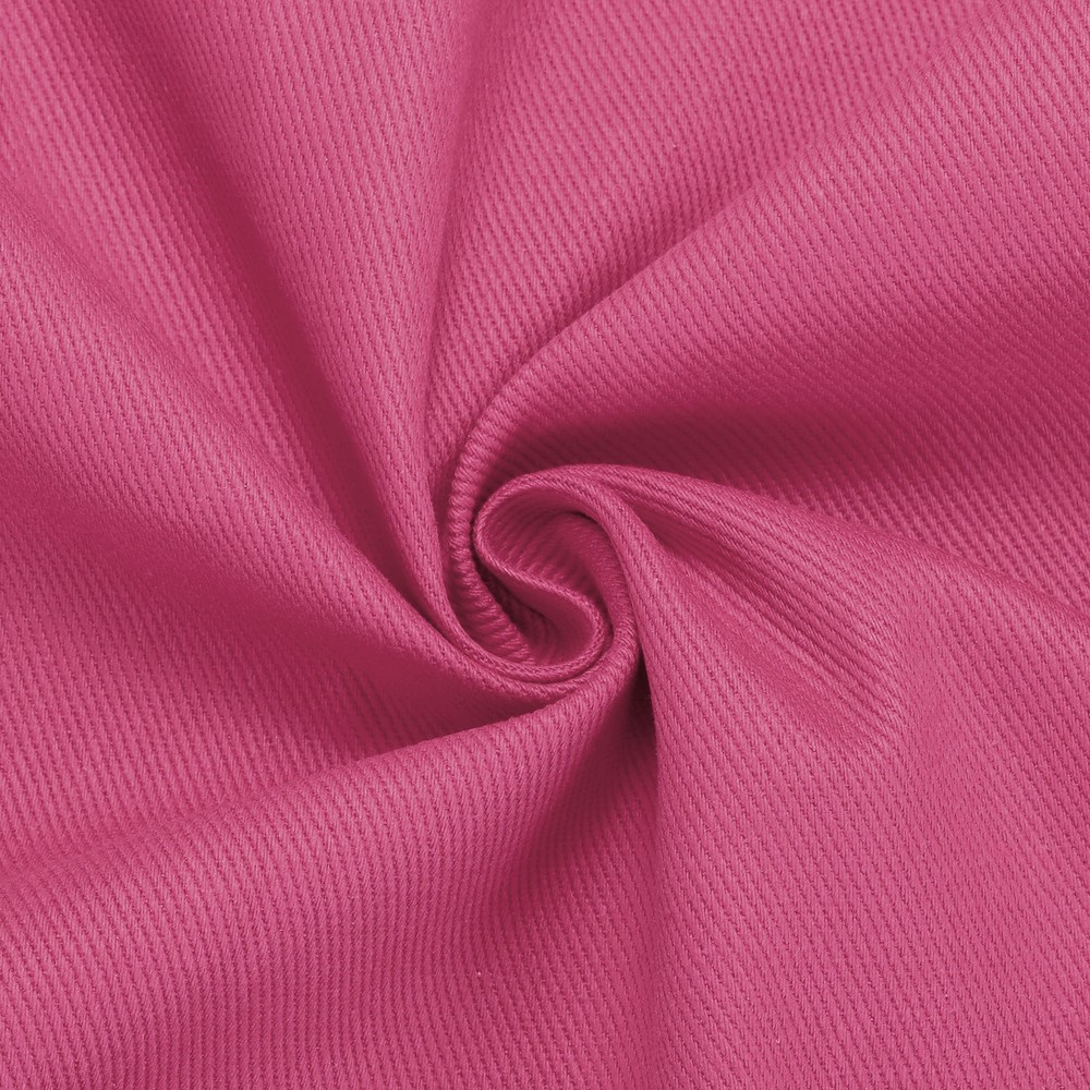 Denim Fabric 12OZ 59 Inch Cotton 2 Yards for DIY, Light Red