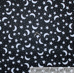 BonEful FABRIC FQ Cotton Quilt Blue Black White B&W Penguin Red Heart I LOVE YOU