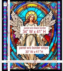 Guardian Angel•Angelic Window Fabric Quilt Kit! 43.5×56″•100%Cotton •Fast Ship!