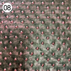 DIY Retro Metallic Diamond Patterned Leather Fabric Costume Armor Materials