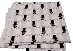 Abraham Lincoln Fabric Illinois Jaycees Printed Polyester DISCO Fabric 2 yards