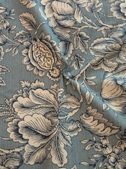 Mill Creek Aqua Fabric $9:yard; 12 Yards Available,3 Yard Minimum Purchase