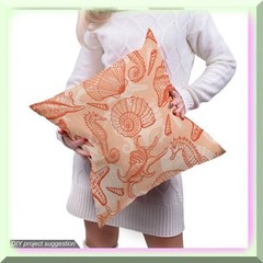 Seashore Coral Fabric Marine Sea Colors 36×58 inches