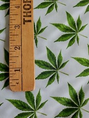 MARIJUANA, POT, WEED, 420, CANNIBUS, Leaf, Cotton,, $7 Yd