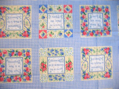 Fabric Traditions 1997 HOME SWEET HOME Picture Book Patches 34×44 quilt cotton