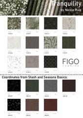 FIGO – Tranquility – Rosemary – Sage, Fabric by the Yard