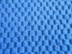 SKY BLUE WAFFLE FABRIC Lots of STRETCH 75″ WIDE X 61″ LONG HAS STRETCH