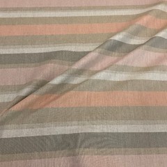 Sunbrella Fusion Glimpse Blush Pink Stripe Outdoor Upholstery Fabric