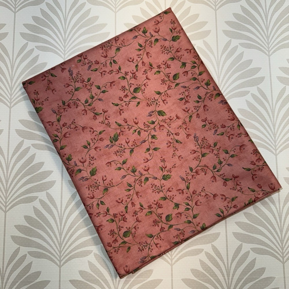 Vintage Sweet Romance Blackbird Designs Moda Floral Pink Cotton ~ 1.33 Yards