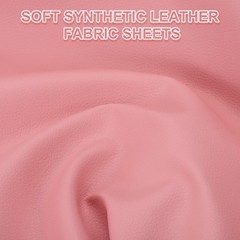 63×39.4in Faux Leather Sheets, Faux Leather Fabric Vinyl PVC, Pink