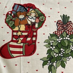 Vintage 1993 Susan Winget #2024 Fabric Traditions Christmas Appliques Panel