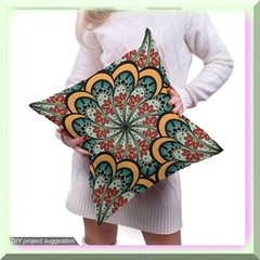 Marigold Seafoam Paisley Waterproof Fabric 36×58 inches